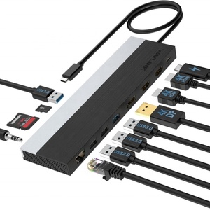 Wavlink <b>USB</b> 3.0 Universal Laptop Docking Station Docking Station WL-UMD08 - Product Image 3