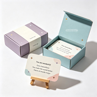 Coffret cadeau pour femmes avec cartes d'affirmation personnalisées, imprimées avec des citations inspirantes, en papier recyclable et écologique