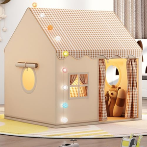 <span class=keywords><strong>Tenda</strong></span> per Bambini Lavabile Quattro Stagioni con Tetto a Rete, Una Camera da Letto, Luci Stellari e Bandiere, Borsa per il Trasporto, per Uso Interno/Esterno - Product Image 4