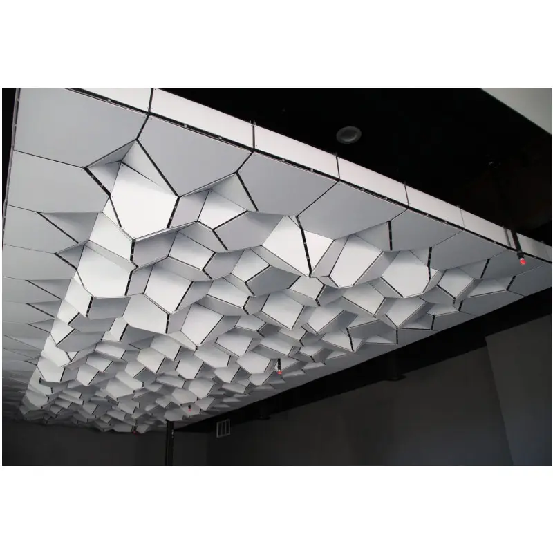 Звукопоглощающая архитектурная офисная накладная потолочная алюминиевая перфорированная потолочная панель