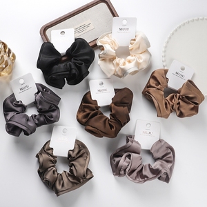 Coleteros de Tela Satinada de Alta Gama, Elegantes, con Borde Enrollado, de 12 cm, para Mujer, Venta al Por Mayor - Product Image 2