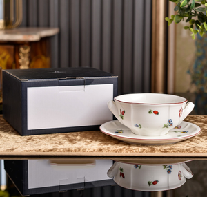 Assiette et bol à riz en céramique personnalisés, style rococo, blanc pur, écologiques, vente en gros, nouvelle collection Allemagne - Product Image 3