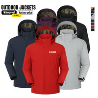 Veste d'hiver personnalisée à capuche avec fermeture éclair, coupe-vent, en duvet et coton, pour hommes, randonnée en plein air, sports, vêtements de travail, veste d'équipe