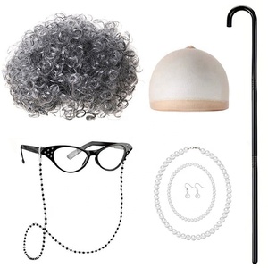 Costume da Vecchio per Bambini, Costume per i 100 Giorni di Scuola, Accessori per Travestimento da Nonno per Halloween e Carnevale - Product Image 3