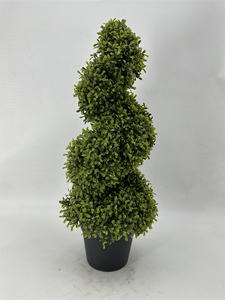 Topiario Artificial Plástico Boj Ciprés Cedro Hierba Espiral Árbol Planta <span class=keywords><strong>en</strong></span> <span class=keywords><strong>Maceta</strong></span> Venta al por mayor Topiario Artificial Ciprés - Product Image 4