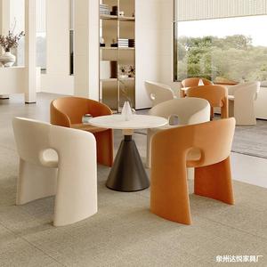 Restaurant Set Round <b>Table</b> With Four Chairs <b>Plastic</b> Frame Durable Design For Dining Room And Coffee Shop Use - Product Image 3