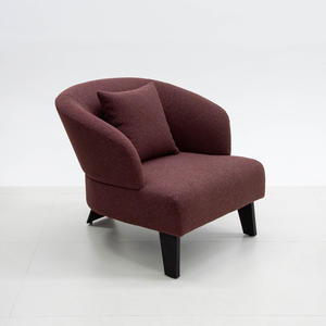 Fauteuil de détente de style nordique, design luxueux, en tissu ou en cuir, structure métallique, pour usage domestique, adulte, moderne, fauteuil simple, super confortable - Product Image 2