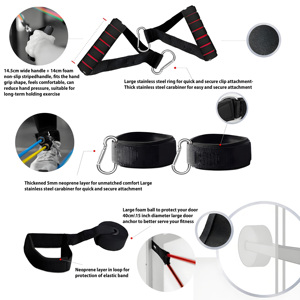 Bandas de Resistencia Multifuncionales, Portátiles, Impermeables, Duraderas y Ecológicas para Principiantes - Asas de Ejercicio de Estiramiento de Poliéster - Product Image 2