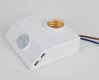 智能人体运动检测器开关传感器 LED E27 吸顶灯灯座 PIR 传感器运动传感器 50/60hz 6-8m