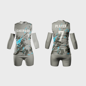 Canotta da Pallavolo Aderente con Scollo a V per Donna, Maglia da Pallavolo per Competizione - Product Image 6