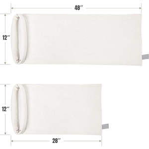 Lot de 4 sacs de rangement en coton respirant, réutilisables et lavables, pour organiser les aliments, le camping en plein air, la cuisine et le garde-manger, pour une conservation optimale - Product Image 1