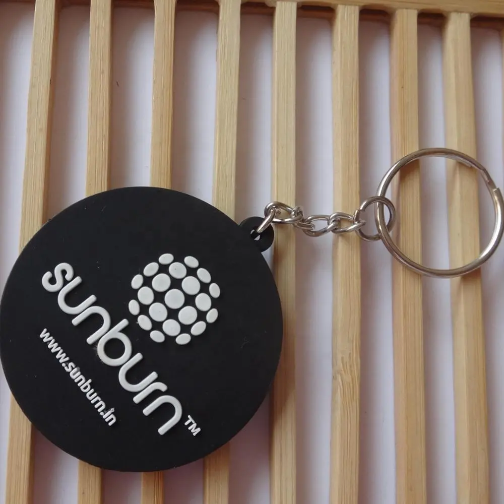 Promotional gifts 3D soft pvc Key tag with customized shape