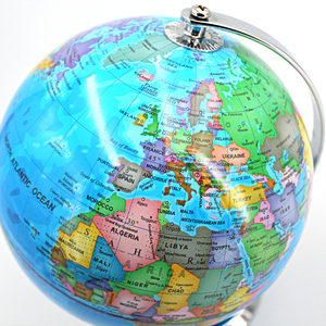 Luz de globo terráqueo de Pvc iluminada en base metálica de 5 diámetros Mapa político Geográfico educativo con lámpara - Product Image 4