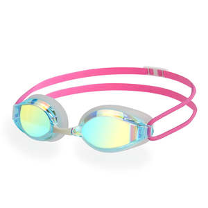 Lunettes de natation pour piscine et eaux libres, anti-buée, miroir, protection, sangle en silicone réglable, certifiées CE pour adultes et jeunes - Product Image 2