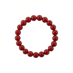 ILAN Abalorio Perline rotonde rosse da 10 mm per la creazione di gioielli - Product Image 2