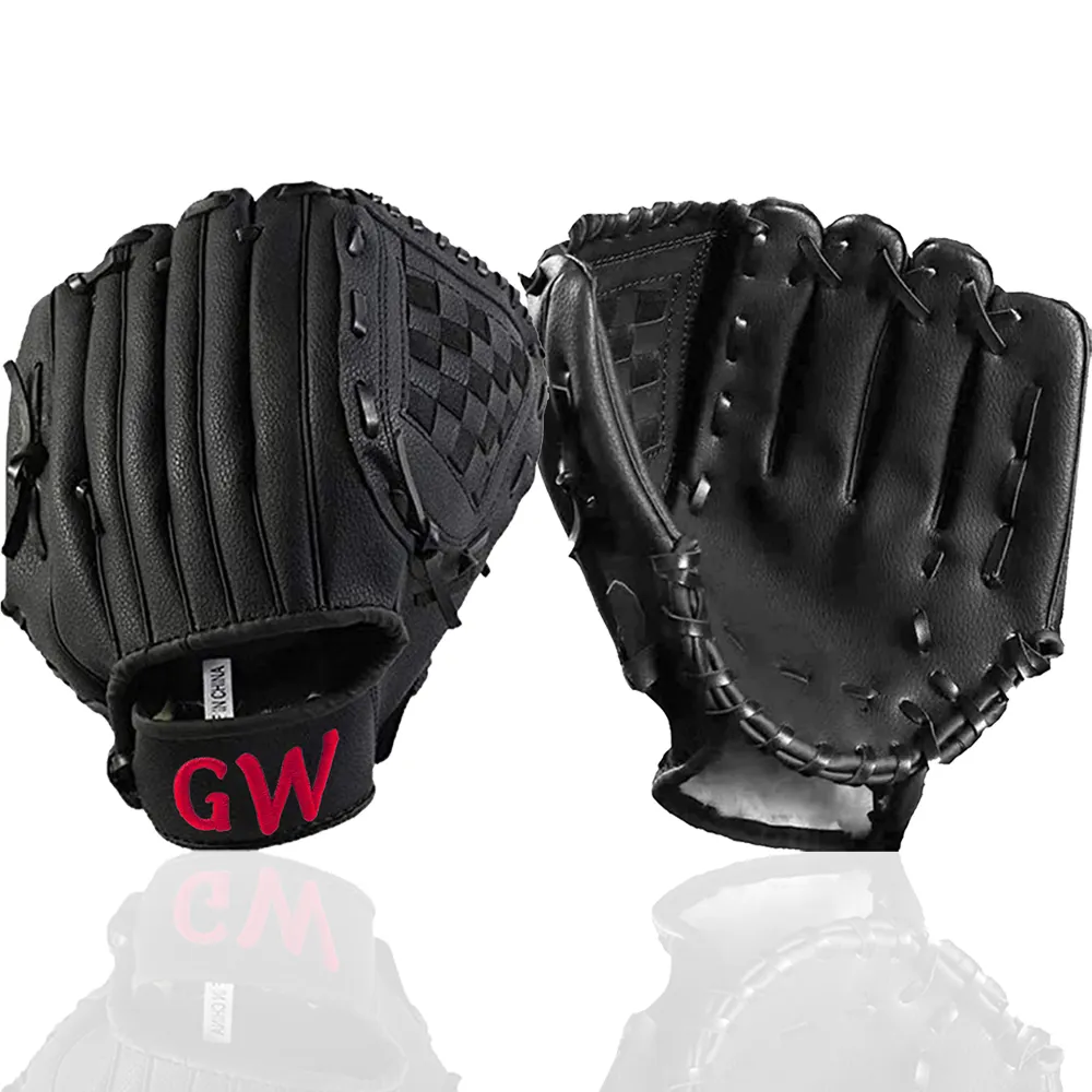 Индивидуальные мягкие перчатки, регулируемые удобные бейсбольные тренировочные перчатки для правой руки 10,5 дюйма 11,5 дюйма 12,5 дюйма