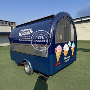 2025 एचबी आइस क्रीम फूड ट्रक क्रू फूड ट्रक बाइक कॉफी कार्ट बिक्री के लिए मोबाइल कॉफी कार्ट - Product Image 3