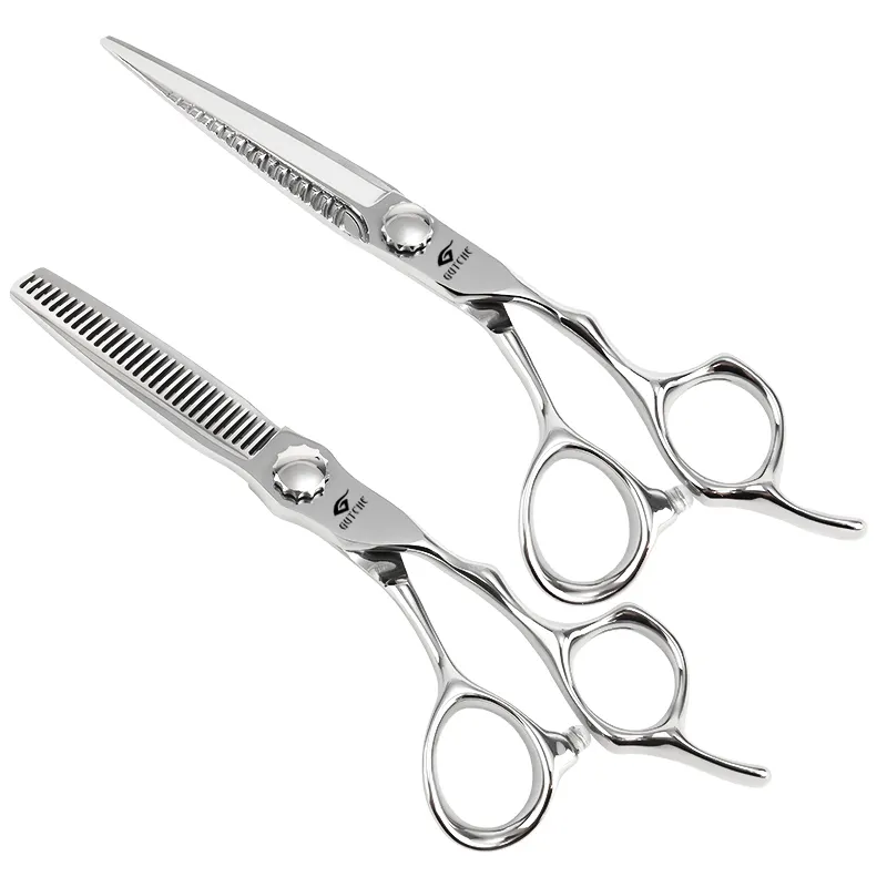 CNC technology hair scissors stainless steel Brofessional barber shears Salon scissors for hair Household beauty hair scissors