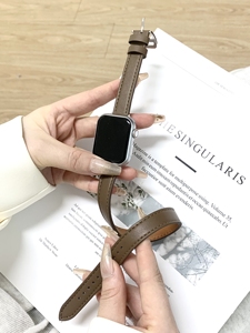Fabricante de <span class=keywords><strong>correas</strong></span> de cuero, <span class=keywords><strong>correas</strong></span> de reloj de cuero de repuesto, PIN de doble círculo, <span class=keywords><strong>correas</strong></span> de reloj de cuero genuino para la serie <span class=keywords><strong>iWatch</strong></span> - Product Image 4