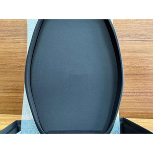Luxury Black Flip Top Gift Box for Car <b>Key</b> Watch Jewelry Oval Inner Tray PU Leather Packaging Case - Product Image 6