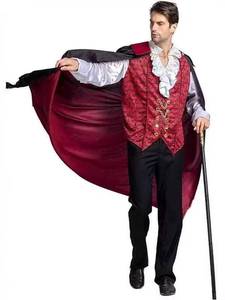 Conjunto de disfraz de vampiro héroe para hombre de Halloween, incluye traje, pantalones y camiseta, ideal para fiestas de disfraces y escenarios. - Product Image 4