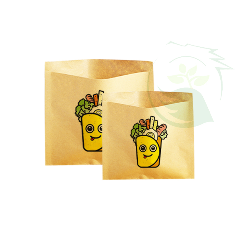 ถุงใส่อาหารกลับบ้าน สีน้ำตาล