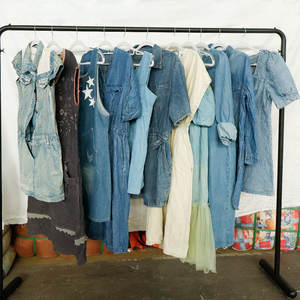 Mitumba vêtements d'<span class=keywords><strong>occasion</strong></span> à la mode Denim pull robe haut coton et polyester paquet personnalisé Logo prix bon marché - Product Image 6