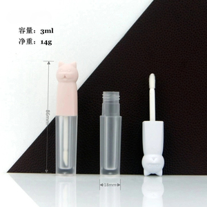 Capuchon de tête de chat carré semi-transparent de haute qualité de luxe brillant à lèvres liquide fard à paupières <span class=keywords><strong>tube</strong></span> vide disponible maintenant - Product Image 4