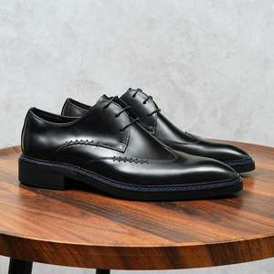 Zapatos Casuales de Hombre para Otoño 2026, de Alta Calidad, Talla Grande, Punta en Pico, de Cuero, Suela Suave Antideslizante, con Cordones, que Aumentan la Altura - Product Image 5