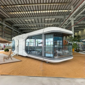 <span class=keywords><strong>Casa</strong></span> Cápsula Espacial Panorámica de Cristal, <span class=keywords><strong>Casa</strong></span> Modular Prefabricada Portátil de Lujo para Viajes, Campamentos y Hoteles - Product Image 2