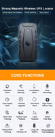 Longue durée de vie de la batterie 4G 10000mah magnétique GPS voiture traqueur Portable toit Distance suivi aimant Cargo dispositif sans fil caractéristiques