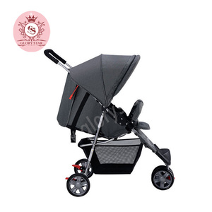 Vente flash, <span class=keywords><strong>poussette</strong></span> pliable légère en alliage d'aluminium et lin de luxe, pour nouveau-nés, taille de voyage, <span class=keywords><strong>poussette</strong></span> pour bébé, sécurité à cinq points, 15 kg - Product Image 2