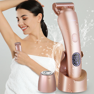 HATTEKER HT-578 Épilateur 2-en-1 étanche pour le corps entier, les bras, les jambes et les aisselles pour femmes, rechargeable par USB - Product Image 2