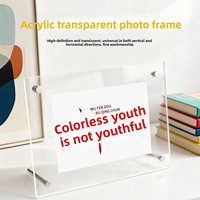Support de table portable pour 67 photos/postales de 6 pouces, 7 cartes postales et 8 photos A4, style minimaliste moderne