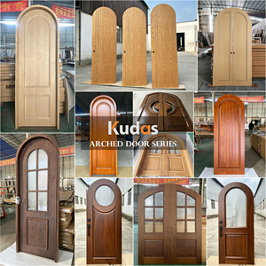 Porta Interna in Legno Su Misura con Top ad Arco, Anta a Filo Muro per Abitazioni - Product Image 2