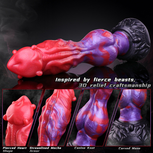 Vente en gros : Dildo Monstre Fantaisie pour Débutants de 10,98'' avec Grand Nœud, Plug Anal en Silicone, Masseur Point G avec Ventouse Puissante - Product Image 2