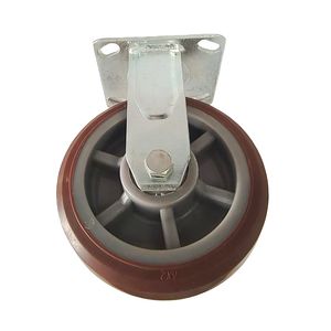 Red Swivel 6 8 Zoll TPR Rollen rad Custom ized Industrial Kugellager Heavy Duty <span class=keywords><strong>Caster</strong></span> - Product Image 5