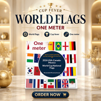 Drapeaux transfrontaliers personnalisés, drapeaux nationaux du sommet G20 pour décorations de bar, drapeaux en tissu polyester coloré à tenir à la main, grand drapeau