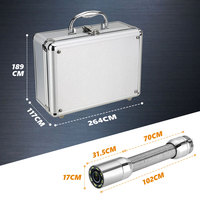 Endoscopio de alcantarillado 360 grados Cable diámetro 17mm 30M 512HZ transmisor localizador medidor contador teclado