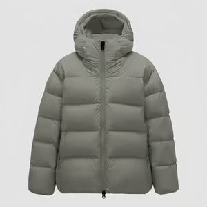 Blouson Bomber Unisexe Imperméable Couleur Unie Rembourré Coupe-Vent Fermeture Éclair Manteau Décontracté Hiver Coupe Droite Polyester Épais - Product Image 1