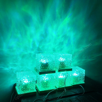 Cubo LED USB 5V con 16 Colori, Luce Notturna in Cristallo Acrilico da Scrivania per Camera dei Bambini, Decorazione per Casa e Camera da Letto