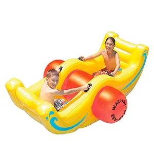 heavy duty plastic inflatable sea saw rocker durable vinyl folding blow up teetertotter pool toys seasaw teeterboard