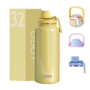 Customized logo 18/32/40oz LFGB <b>Vaccum</b> Insulated Wide Mouth Sports Water Bottle Flask Double Wall Stainless Steel Water Bottles - Product Image 1