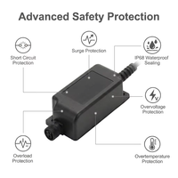 Driver LED étanche 24W 12V 24V pour éclairage paysager extérieur et miroir de salle de bain intelligent IP68, adaptateur secteur compact 103mm