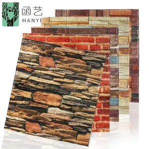 DIY Papel Tapiz Para Pared Vinyl Background Wall Paper Adhesive Brick PE Foam 3D Wallpaperウォールステッカー家の装飾