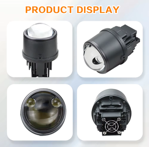 A80 Universal 3 pulgadas ventilador disipación tres colores 120W 12000LM LED proyector luces <span class=keywords><strong>antiniebla</strong></span> Bi LED 12V Led láser niebla para coche - Product Image 2