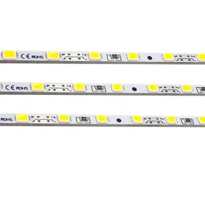 Ultrathin 3Mm PCB 12V 2835 SMD 20000K Keren Putih Led Strip Bar Kaku untuk Kotak Baterai Strip Led Lampu Meja Malam