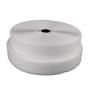 Cintas de gancho y bucle tejidas sin adhesivo para máquina de coser, cierres para accesorios de ropa, blancas, compatibles con OEM y ODM - Product Image 2