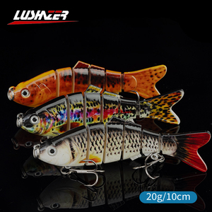 LUSHAZER 5 unids/set señuelo de pesca multiarticulado 100mm 20g Swimbait cebo duro realista señuelos de hundimiento Wobbler para lubina trucha - Product Image 2