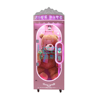 Máquina expendedora de garras rosa romántica superventas, directa de fábrica, máquina recreativa comercial operada con monedas para centros comerciales